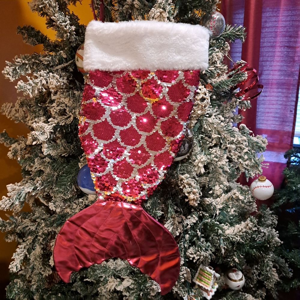 Mermaid Tail Sequin Stocking